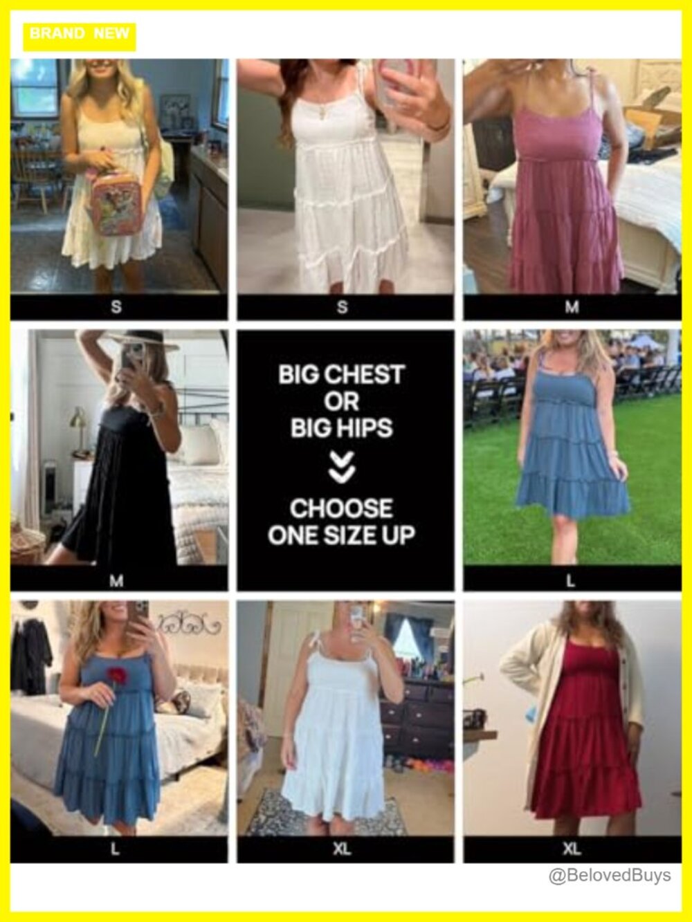 Women's Spaghetti Strap Flowy Boho Beach Sundress with Built-in Slip - Picture 5 of 6